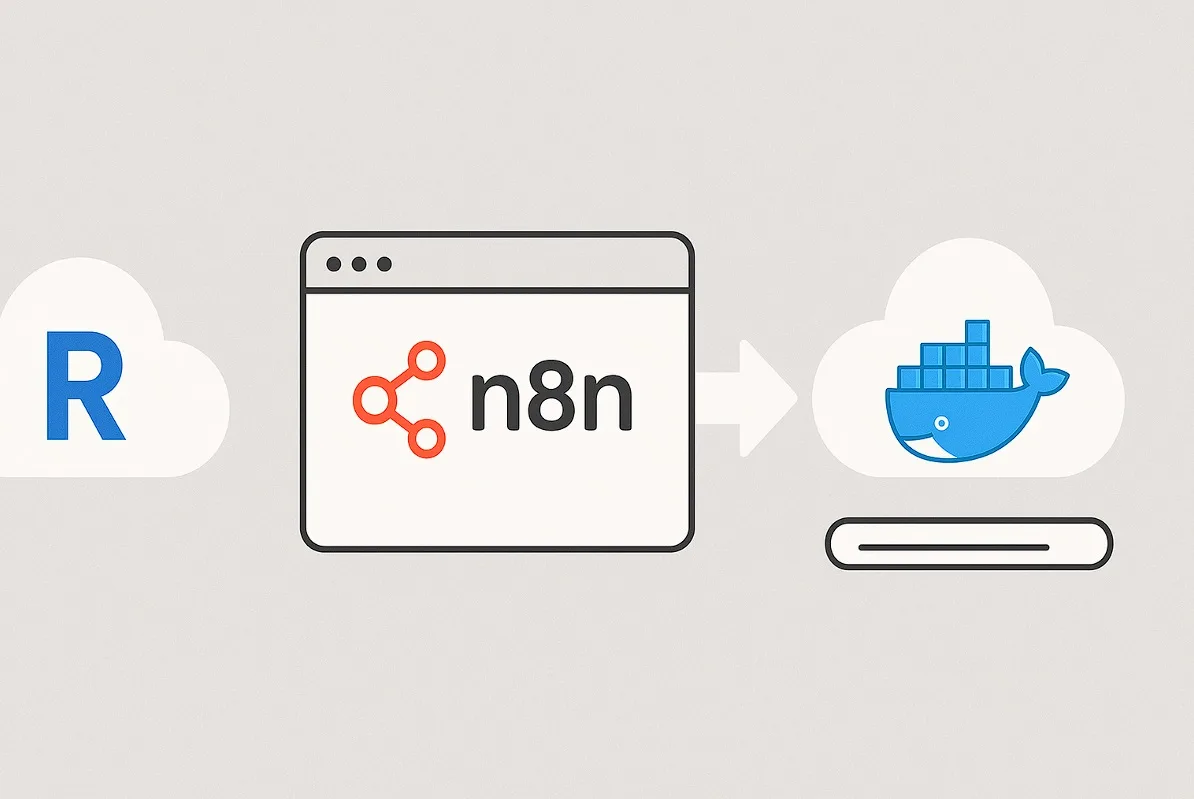 n8n- مسیری ساده و تصویری برای راه‌اندازی n8n روی Render با استفاده از Docker، بدون نیاز به متن و پیچیدگی‌های فنی"
