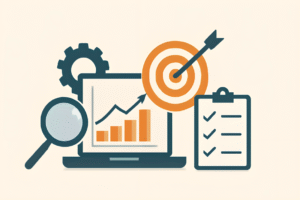 ترندهای نوین دیجیتال مارکتینگ- تصویری مینیمال از نمودارها و شاخصها